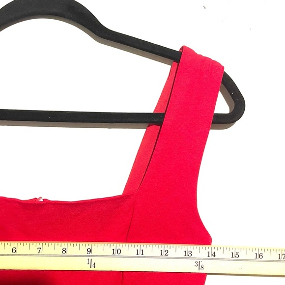 Lulus Chic Red Sleeveless Bodycon Midi Dress Size Small - Picture 11 of 12